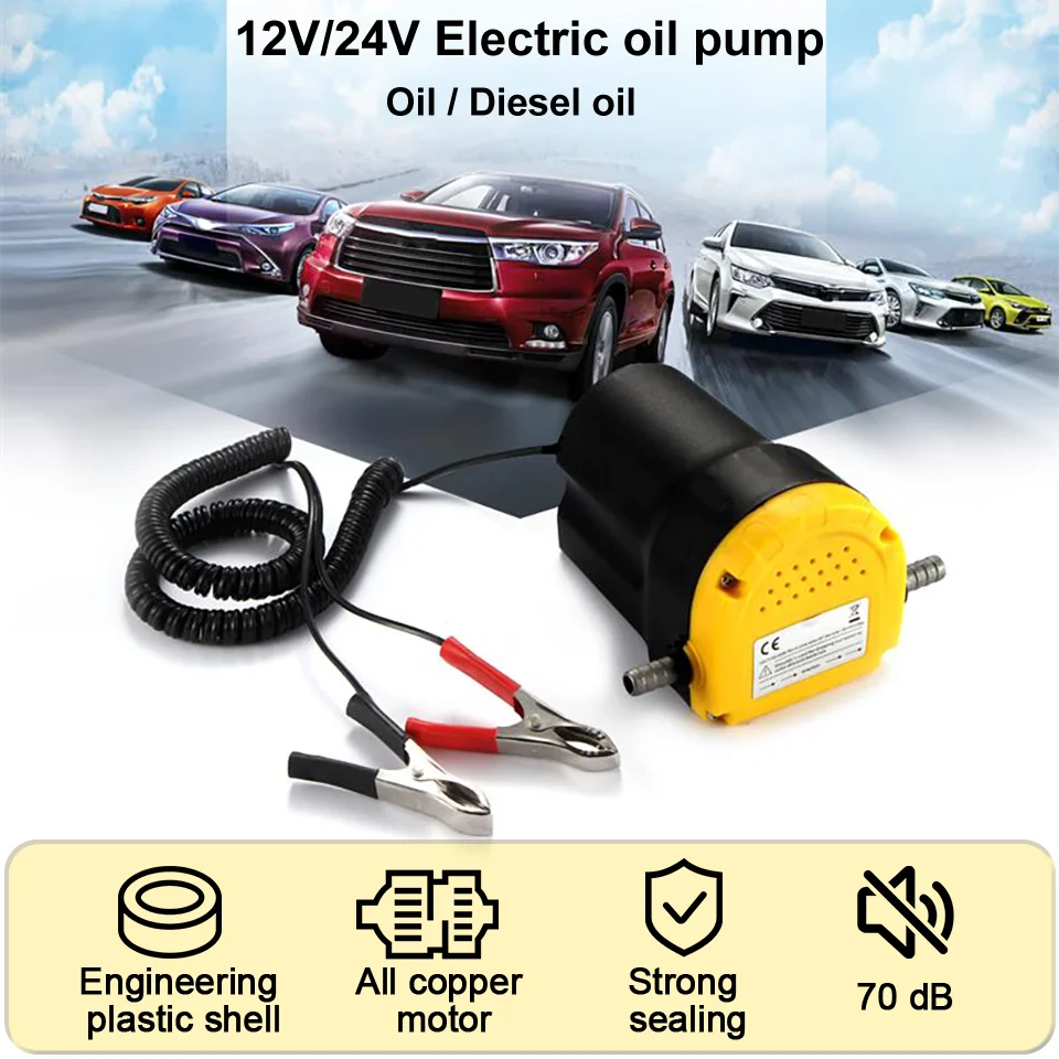 Pompa Elettrica 12V per Olio Motore Auto, Estrattore Carburante Diesel, Pompa di Trasferimento con Kit Tubo per Barche e Moto - Image 5