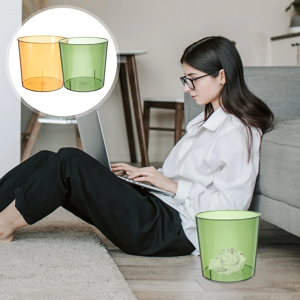 

2Pcs Garbage Can Kitchen Garbage Can Garbage Container Trash Storage Bucket for Home