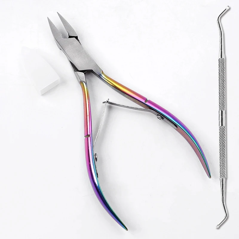2/1Pcs Toenail Ingrown Cuticle Nipper Clipper Edge Cutter Scissor Pedicure Dead Skin Remover Manicure Tools