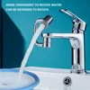 1080 Rotating Rotatable Spray Attachment Filter Extension Kitchen Faucet Extend 2 Mode Splash Filter Extension Stainless Steel 5