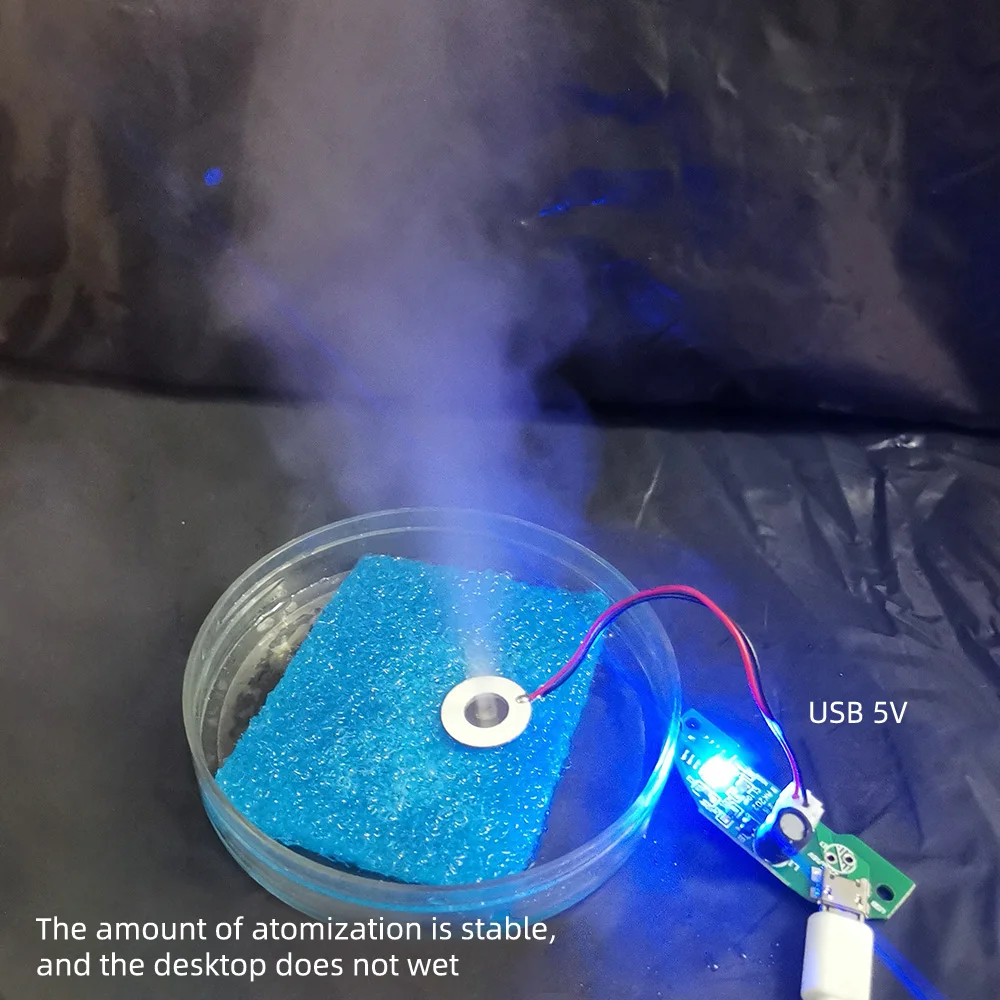 3pcs Mist Maker Plaque d'atomisation avec 5V Usb Humidificateur