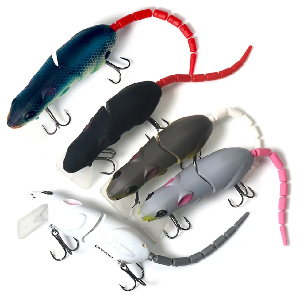 15.5CM Mouse Lure Artificial Plastic Rat Bait 155mm 15.5g Simulation Mouse Fishing Lure Crankbait Fishing Bait Pesca Pike Lures