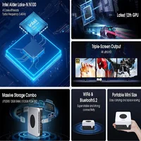 CHUWI LarkBox X Mini PC 12GB RAM 512GB SSD Intel N100 Game PC UHD Graphics for 12th Gen Intel Processors WiFi 6 Desktop Computer 2
