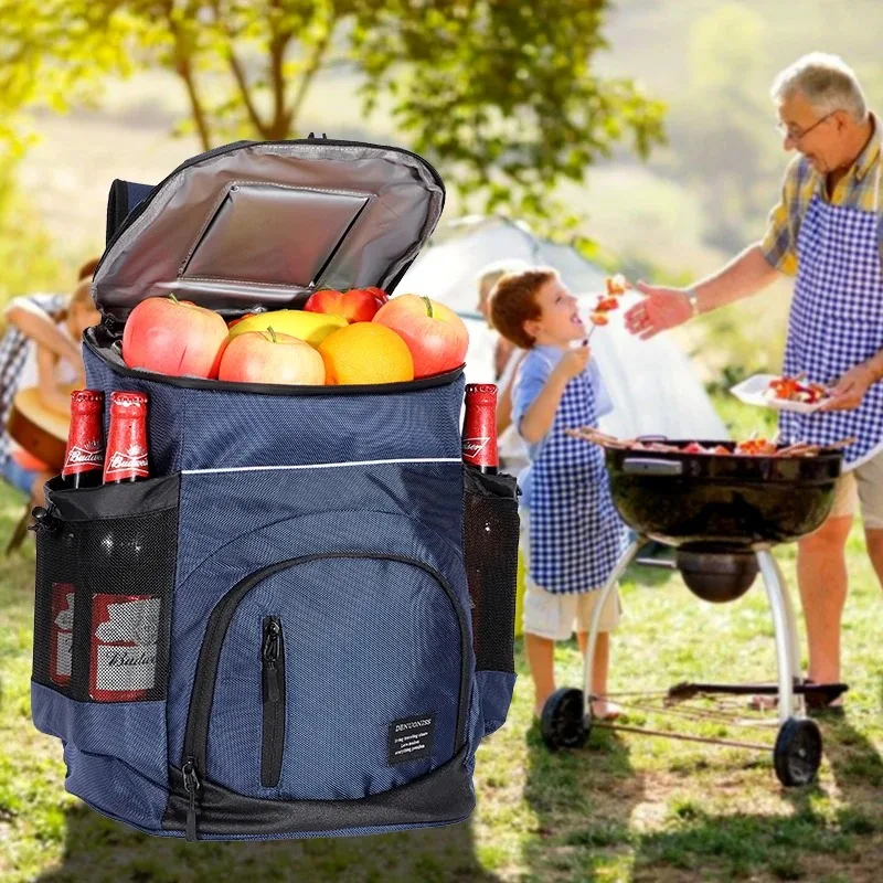 Cooler bag Cooler bag Soft Large 36 Cans Thermal Backpack Insulated Bag Travel Beach Beer Leak-proof Food Storage Bag
