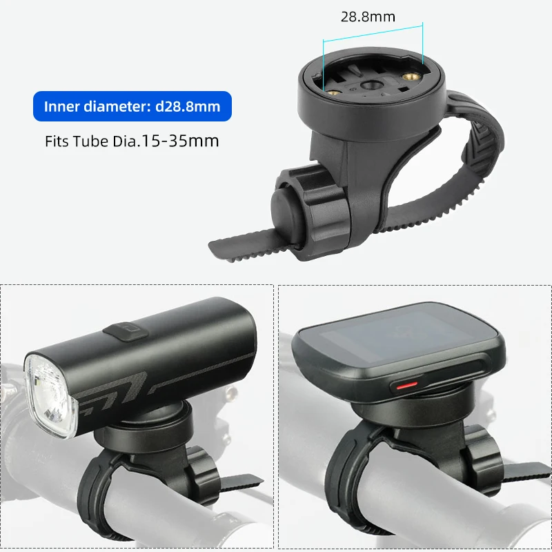 Bicycle Front Light Mount Computer Adapter for Garmin Rockbros RHL-1000 W/ Gopro Interface MTB Road Accessories