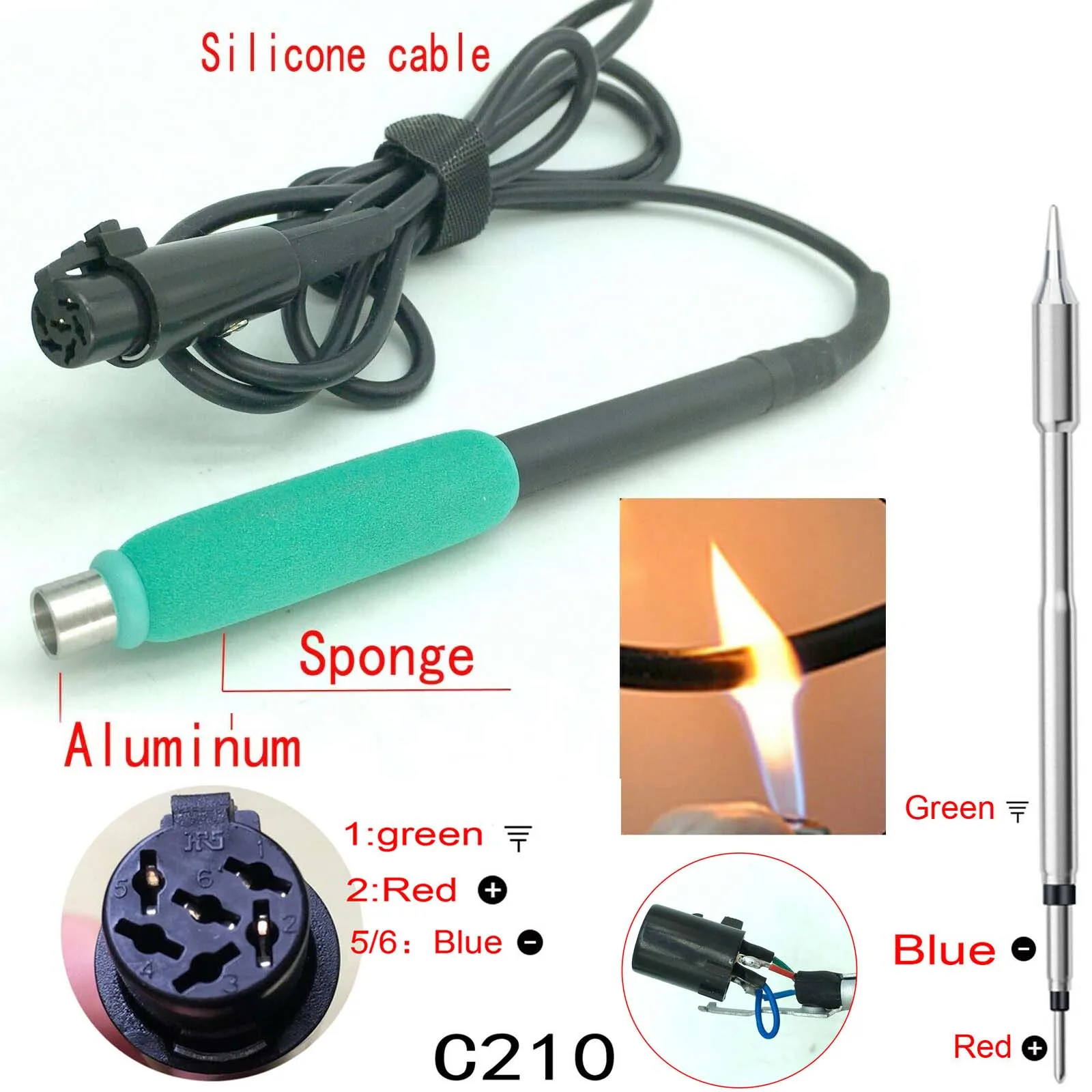 Soldering Iron Handle Bracket Stand T12/C210/C245 FOR JBC Replacement Iron Soldering Station Soldering Handle Tools