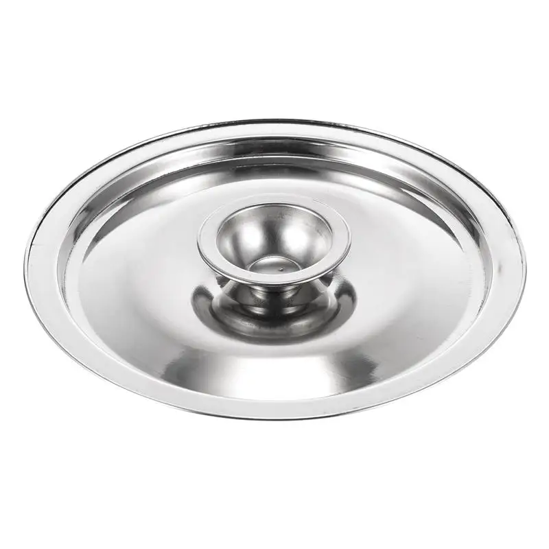 1Pc 10 14 16cm Stainless Steel Seasoning Pot Cover Household Home Seasoning Pot Lid glass pot lid glass lid wooden pot lid