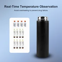 Mini-réfrigérateur portable pour médicaments et boissons, gobelet réfrigéré pour insuline, flasque isotherme portable pour extérieur, mini-réfrigérateur sous vide pour médicaments 3
