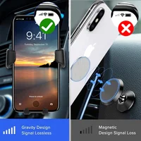 NEW Gravity Car Holder For Phone Air Vent Clip Mount Mobile Cell Stand Smartphone GPS Support For iPhone Mobile Phone - Image 6