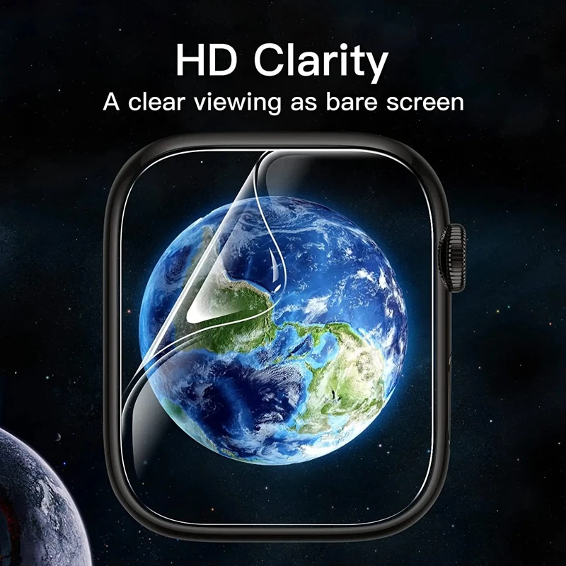 Watch Screen Protector 5PCS Hydrogel Film for Apple Watch Ultra 2 1 49MM 6 5 4 SE 40/44MM Series 7 8 9 41MM 45MM