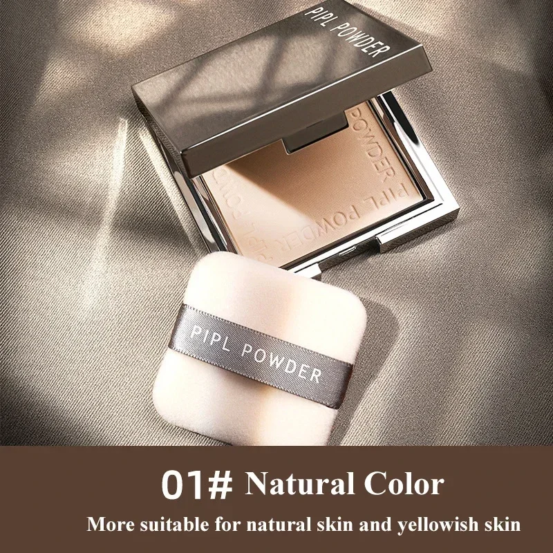Corrector compacto en polvo Heallor Makeup Silver Square Brighten, polvos compactos que controlan la grasa, duraderos, resistentes al agua, cosméticos para niñas