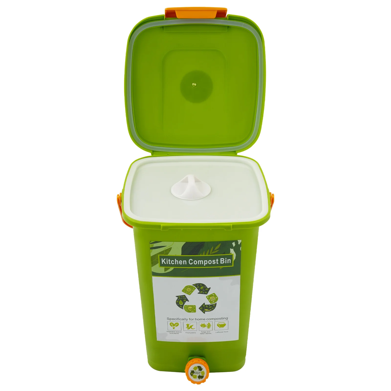 Compost Bins Kitchen Compost Bin Compost Container Large Capacity Compost Container Double Cover 10L/15L/20L