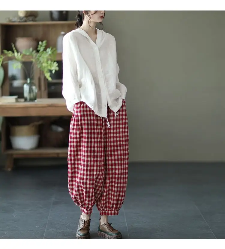 Jacket Spring and Summer Women's Clothing Cotton and Linen Hooded Coat Sun Shirt Linen Cardigan Thin Retro Korean Autumn Cloths