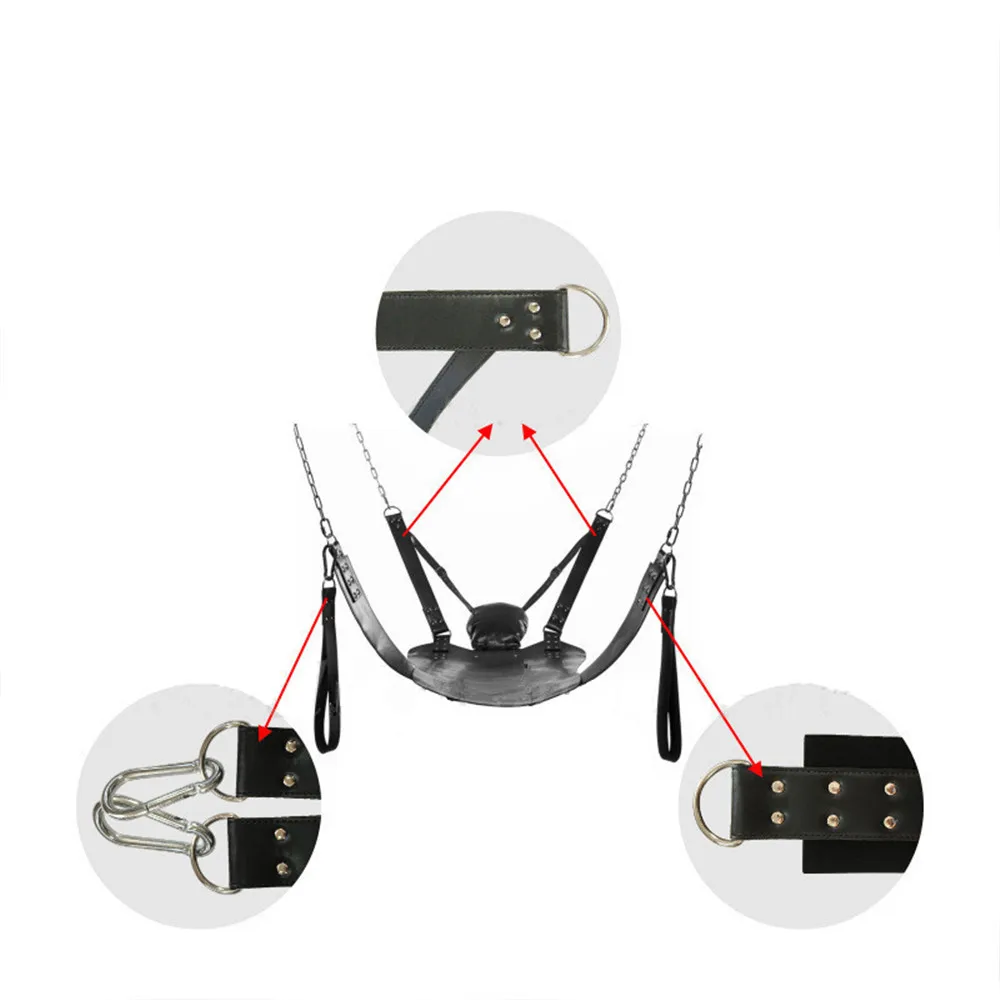 Sex Toys Sex Swings For Couples Two Erotic Product BDSM Bondage Sling Leather Bed Hammock Pillow Love Positions