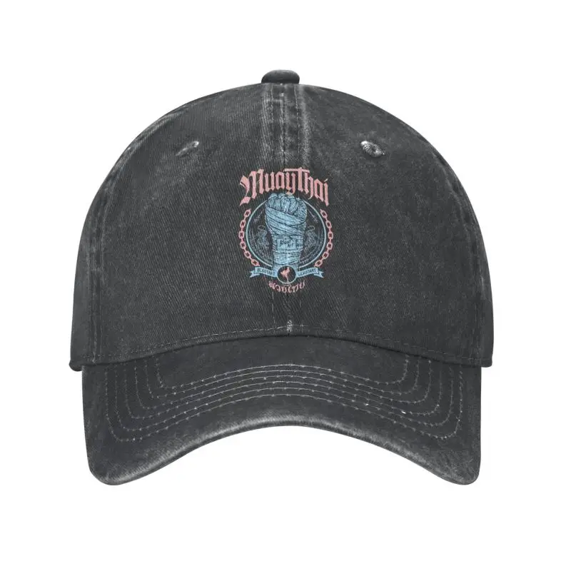 

Personalized Cotton Muay Thai Fist Baseball Cap Hip Hop Women Men's Adjustable Thailand Fight Fan Dad Hat Autumn