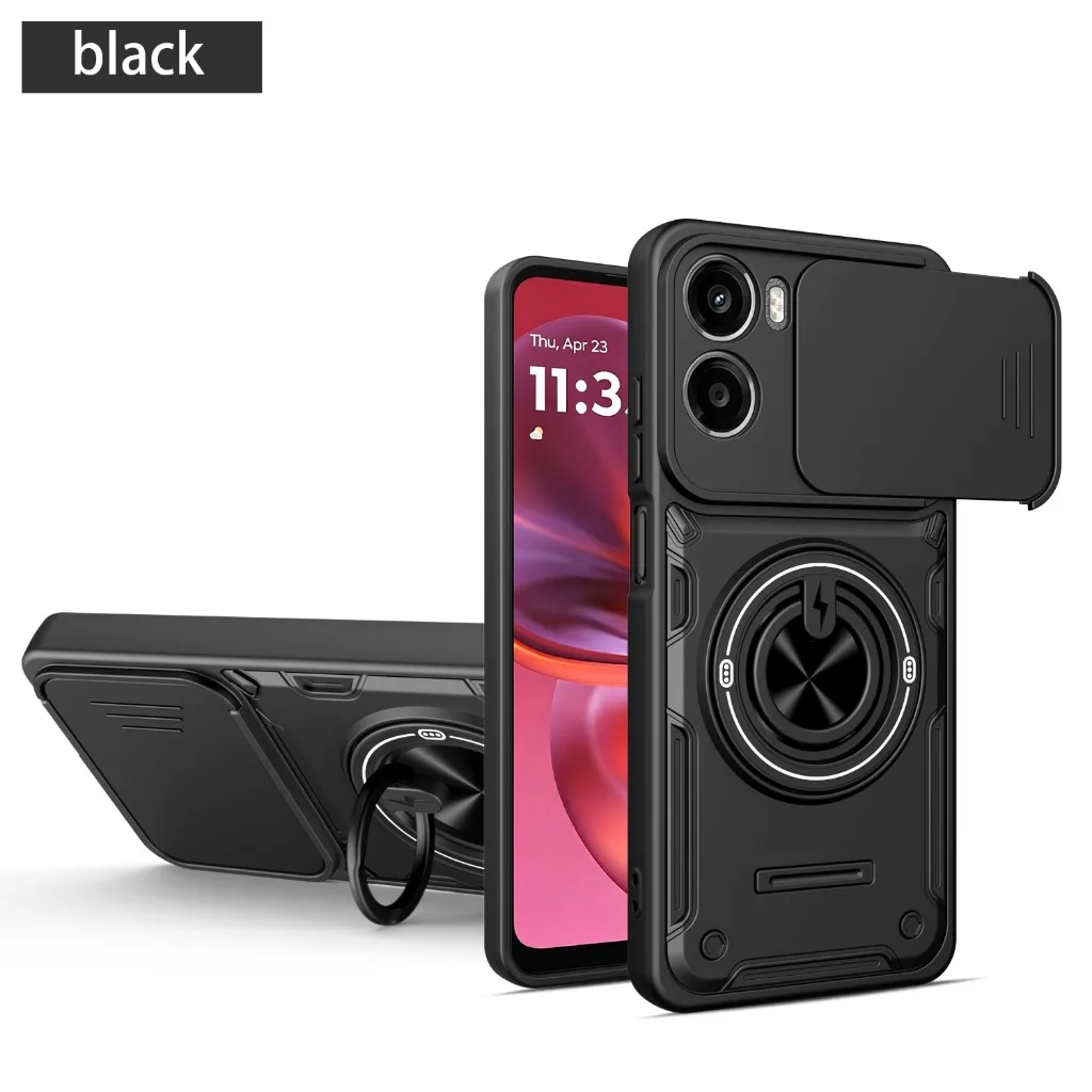 360° Ring Holder Phone Case with Slide Camera Protector
