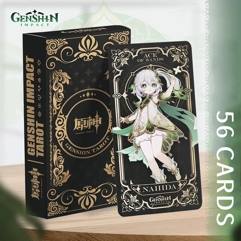 

Фотография Genshin Impact игральные карты Таро 56 Full-color 14*7 см высокой четкости