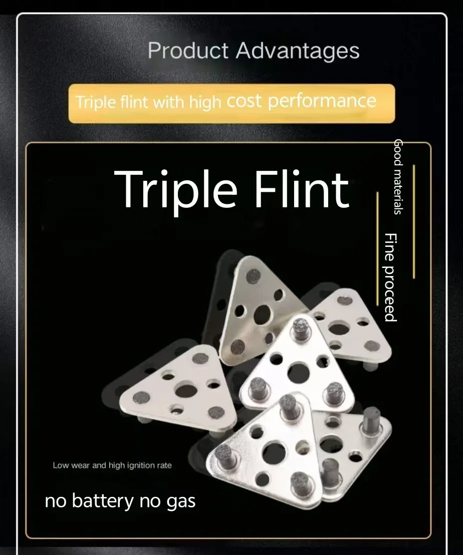1pc High Quality Special Sparking Stone Replacement Flints For Triangle Welding Spark Lighter 4