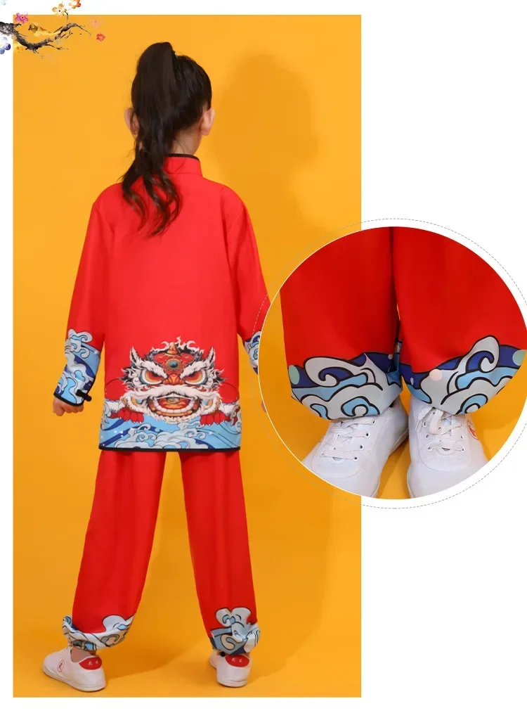 Tai Chi Clothing Girl Boy Set Tai Chi Perform Women Men Kids Martial Arts Costumes Baby Wushu Sets