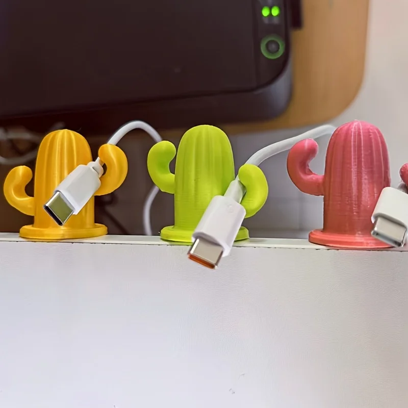 후크가 있는 다기능 데스크탑 와이어 정리함 2개, 마우스 케이블, 헤드폰 와이어, 데이터 케이블을 고정하는 데 적합