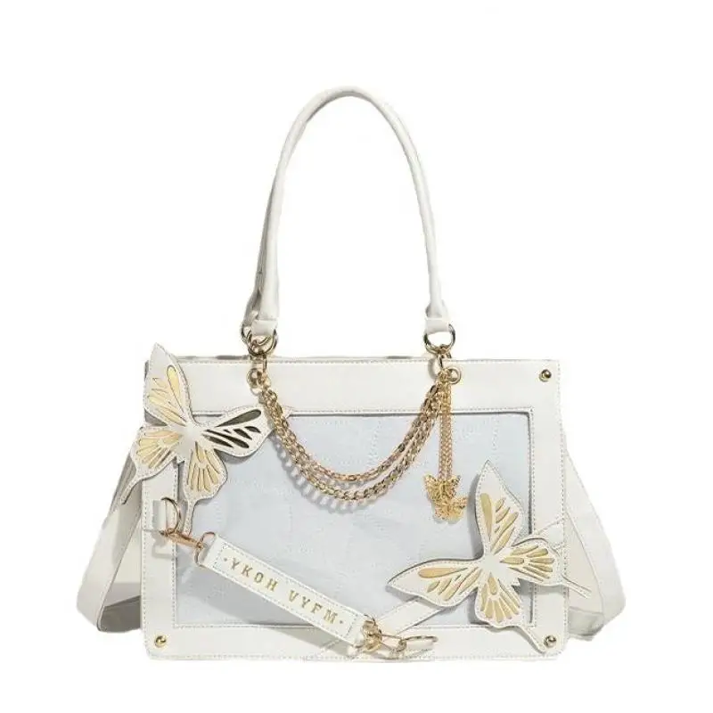 

Черная Женская сумка с бабочкой, новая женская сумка