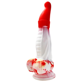 HESEKS Stranger Things Penis Colorful Stranger Creatures Dildos Monster Cock Big Dick Dildos Safety Liquid Silicone Anal Plug 2
