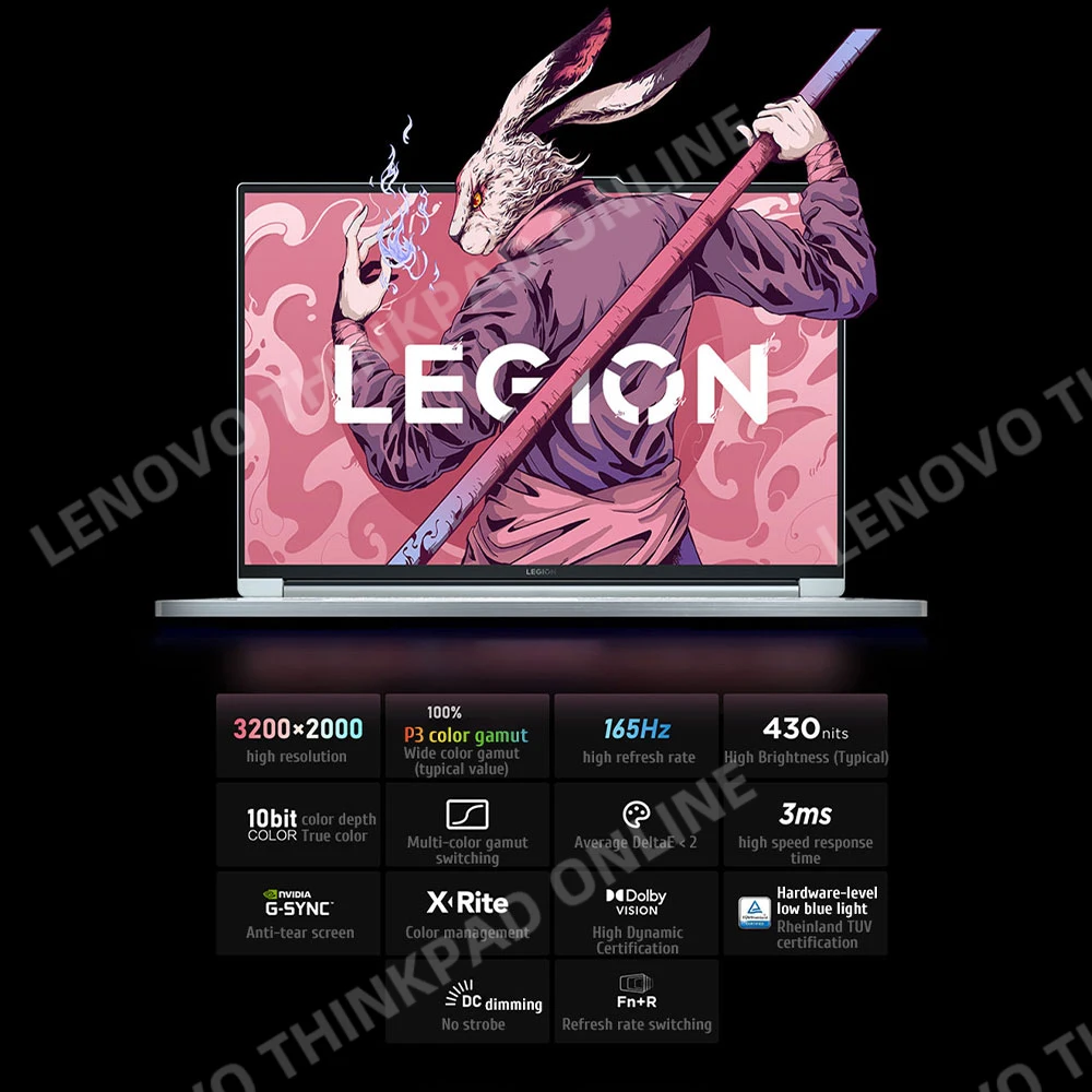 Lenovo Legion Y9000X E-sports Gaming Laptop Intel Core i9-13900H 32G RAM 1T SSD/RTX 4060/4070 Graphics 16 Inch 165Hz Notebook PC 5