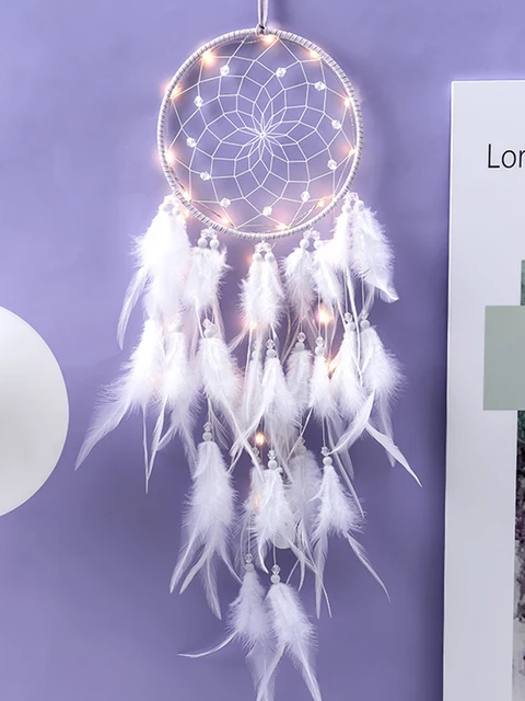 Natural Feathers Dream Catcher  Dream Catcher Natural Stone - Wind Chimes  & Hanging Decorations - Aliexpress