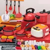 Children Kitchen Toys Simulation Kitchen Toys Set Cookware Fruits Cutting Kitchen Accessories Cooking Toys for Kids Girls Gifts 5