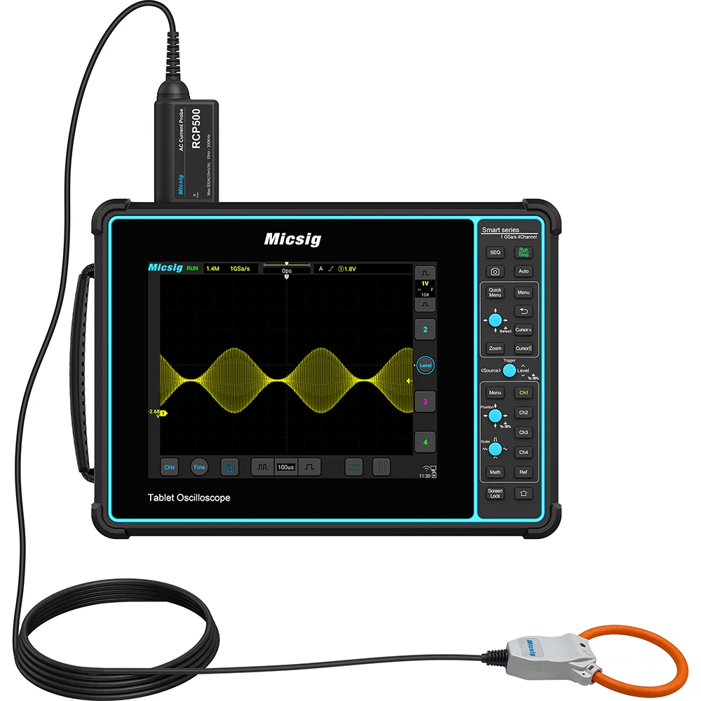 Micsig RCP500 AC current probes 15-300KHz Bandwidth Measurable Current Range 200mApk-500Apk Improvement Tools