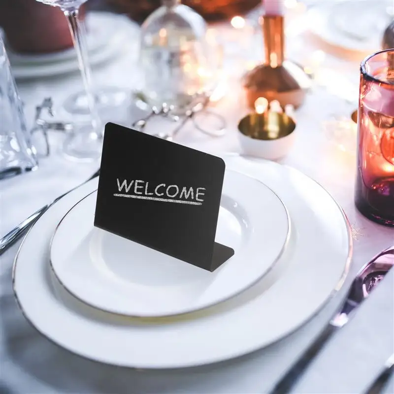 Sign Chalkboard Signs Food Mini Board et Party Chalkboards Labels Message Blackboard Chalk Table Display Price Tabletop