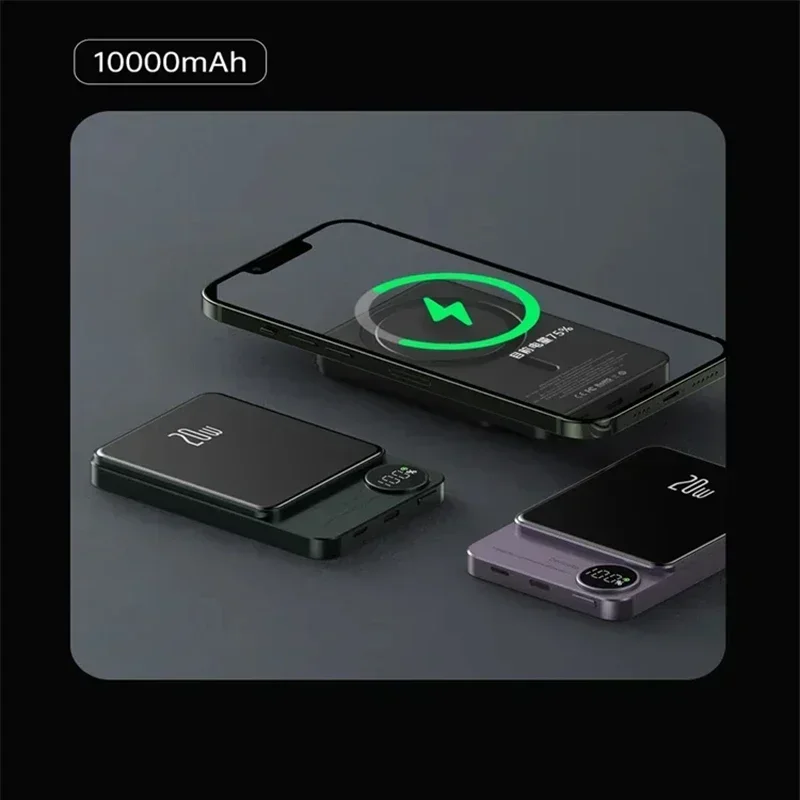 Magnetic Power Bank for IPhone 16 15 Magsafe Powerbank Ultra Thin 22.5W Fast Charging Portable Charger External Spare Battery 5