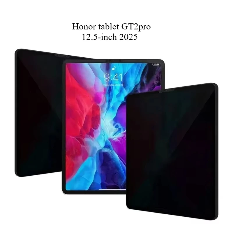 Enhanced Privacy Full Rubber Frosted Screen Protector for Tablets, 11.5-12.1 Inch 180° Vertical Shield