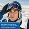 Goggle Grip Retention System for Ski/Snowboard Helmets Goggles Stretched Straps Fastener Winter Sports Skiing Skating 2