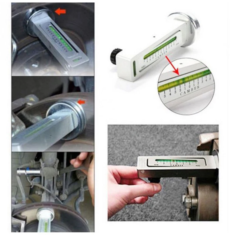 

Adjustable Magnetic Camber Castor Strut Wheel Alignment Gauge Tool Four Wheel Positioner Aligner Bubble Tool
