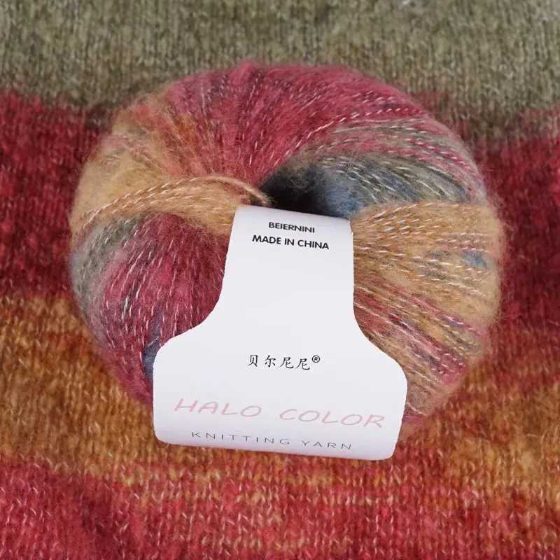 Angora Mohair Wool Yarn, Magic Color, Gradual Crochet, DIY Silky Sweater, Scarf, High Quality, 3x30g, 90g 3