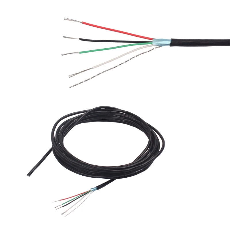Shielded 4 Conductor Hookup Wire Guitar Pickup Cable 24AWG for 3m Length Guitars 24BD