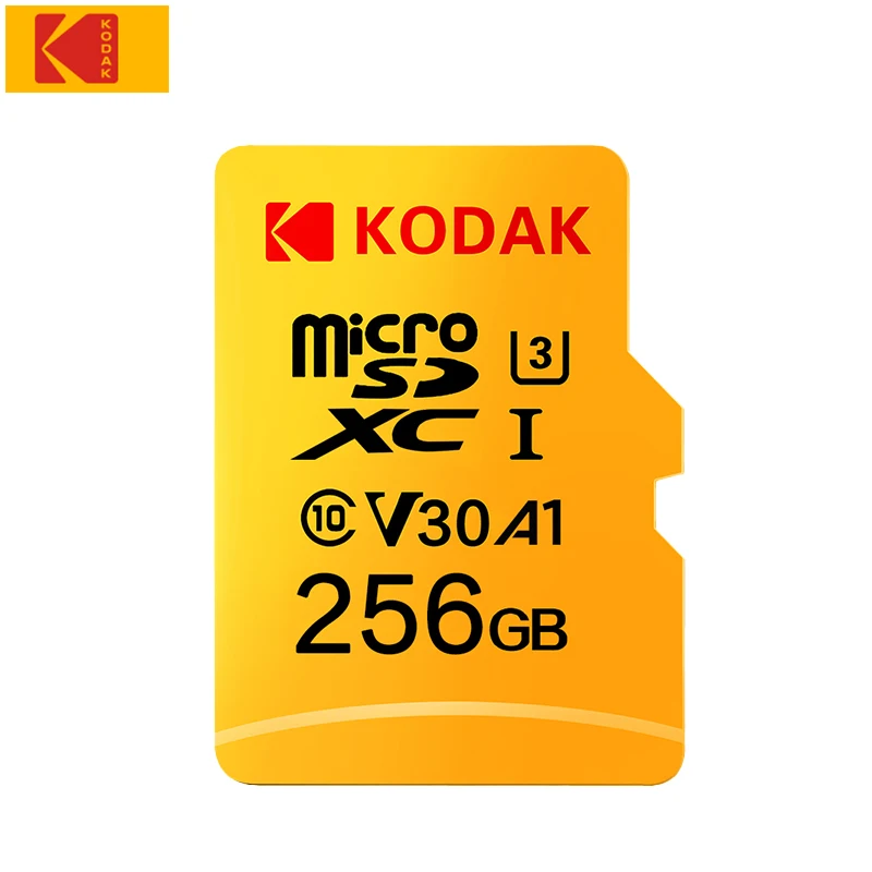 Kodak Micro Sd 128Gb 256Gb Scheda Di Memoria Flash 32Gb 64Gb U1 Tf Card 4K Classe 10 Tarjeta Micro Sd Card U3 Uhs-I 16Gb Microsd
