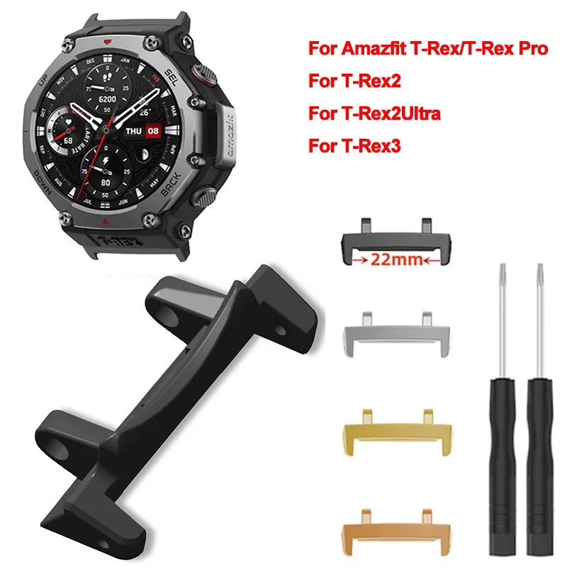 Enhanced Metal Connector with Tool for Smartwatch Strap Adapter Accessories