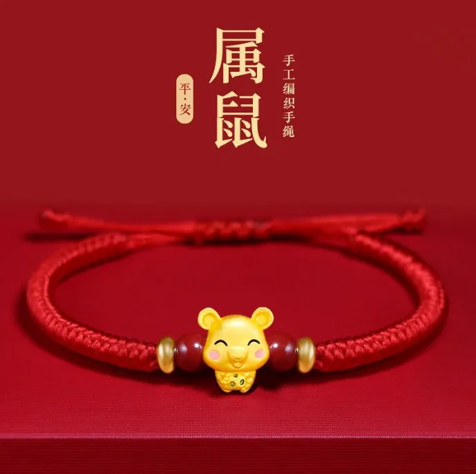 Constellation Zodiac Sign Charm Braided Bracelets 12 Men Women Classics Red Rope Bracelet Bangle Birthday Gift Party Jewelry