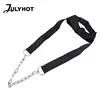 Black Adjustable Head Gym Neck Training Belt Neck Weight Lifting Grip Wrist Wraps Straps Strengh Exercise Fitness Body Building 1