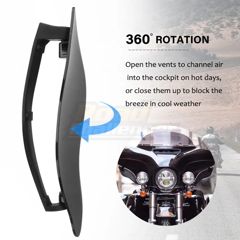 Zwart 7 Wave Voorruit Voor 2014-2016 Harley Street Electra Glide Modellen 2014-2016 Touring Electra Tri FLHX Zwart 7 Wave Voorruit Voor 2014-2016 Harley Street Electra Glide Modellen 2014-2016 Touring Electra Tri FLHX