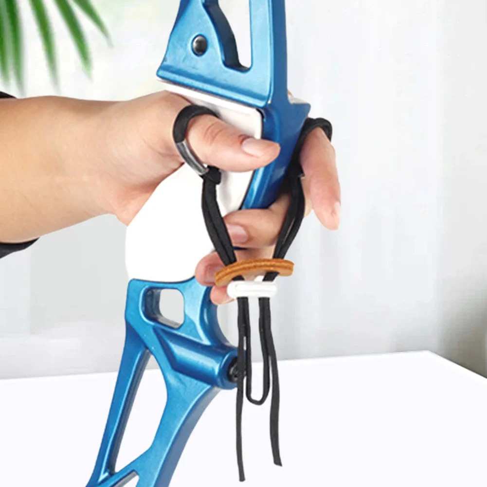 Archery Finger Sling Soft Archery Fingersling Adjustable Archery Sling Elastic Archery Finger Sling Hunting Shooting Accessory