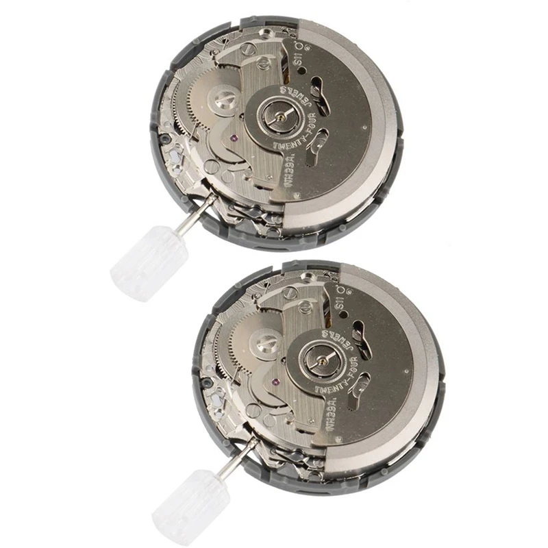 

2PCS NH39 NH39A Movement Fully Automatic Mechanical Movement Replace NH39 Watch Movement