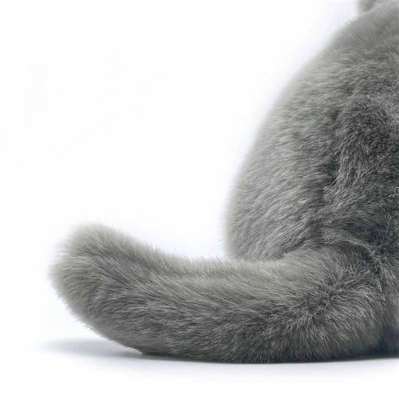 Realistic British Shorthair Cat High Fidelity Cute Plushie Felinae Plush Toys Lifelike Animals Simulation Stuffed Doll Kawai Toy 6