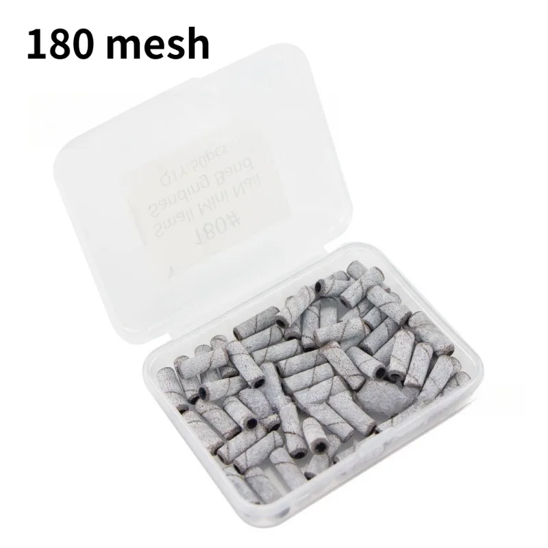 50pcs네일 샌드 링 3.1mm 미니 폴리싱 루프 데드 스킨 리무버 젤 폴리쉬 클리너 전문 매니큐어 살롱 교체 도구