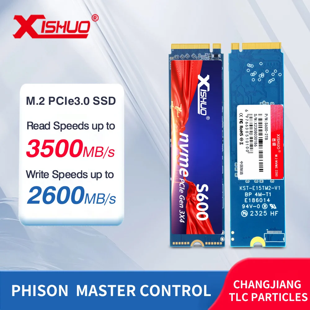 XISHUO-M-2-NVMe-SSD-256GB-512gb-1TB-2TB-Internal-Solid-State-Drive-2280 ...