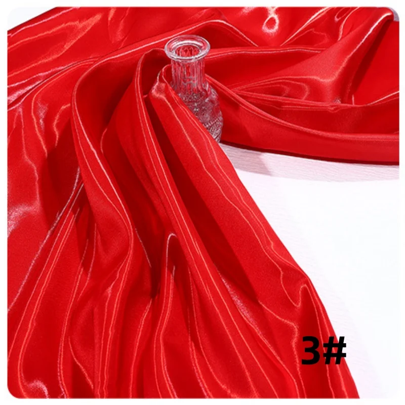 Liquid Water Light Reflective Satin Fabric by the Meter - Smooth, Breathable Finish