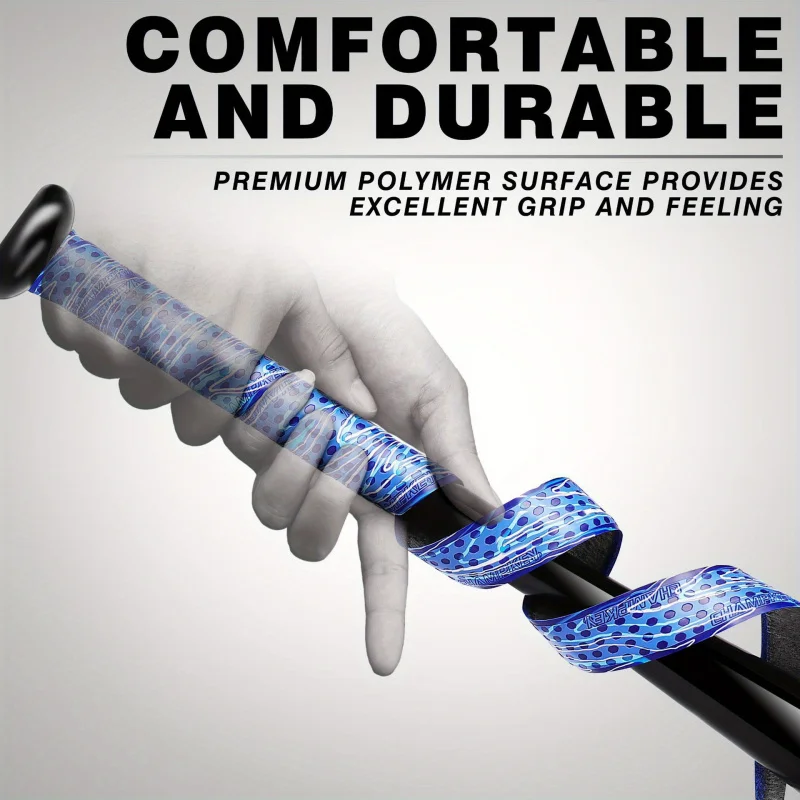 Baseball Bat Wrapping Tape Enhances Bat Control Grip Durable Shock-Absorbing Sweat-Proof