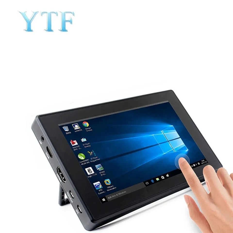 Plus/ 3b 7 Inch 1024x600 Ips Capacitive Touch Screen 7" Monitor Display ...